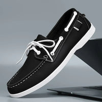 Chaussures de bateau en cuir - Leno
