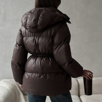 Manteau matelassé pour femme avec capuche réglable - Elissea
