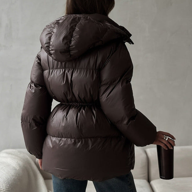 Manteau matelassé pour femme avec capuche réglable - Elissea