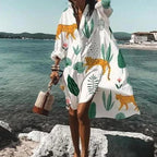 Valery - Bedrucktes Oversize-Kleid