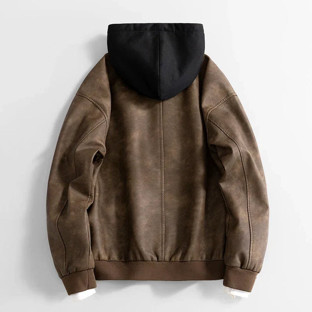 Veste décontractée végétalienne pour hommes avec capuche - Peterson