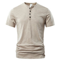 T-shirt Henley pour homme - décontracté et classique