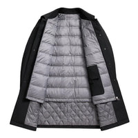Manteau matelassé imperméable végétalien avec fermeture éclair dissimulée - Soren