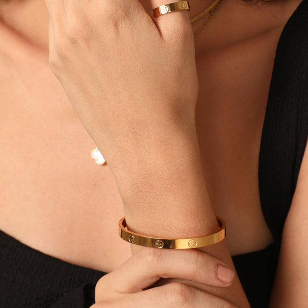 Element Love Bracelets plaqués or 18 carats