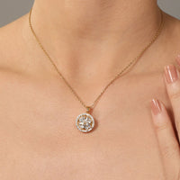 Chaîne Rotating Blossom plaquée or 18 carats