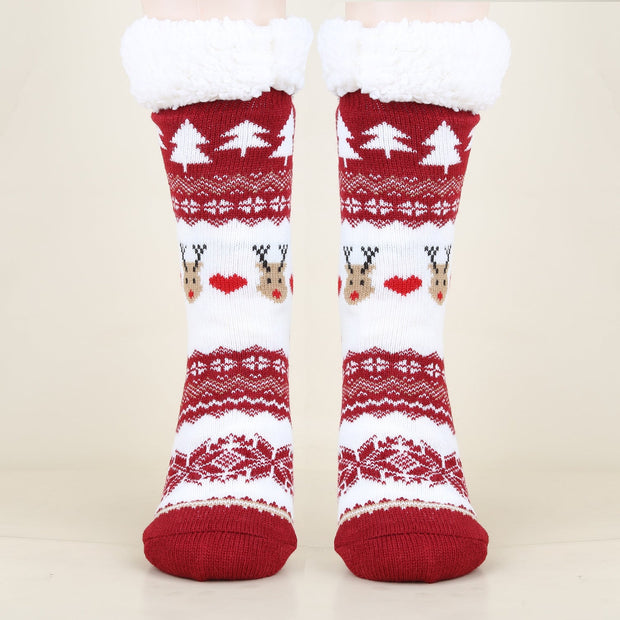 Gemusterte Wintersocken