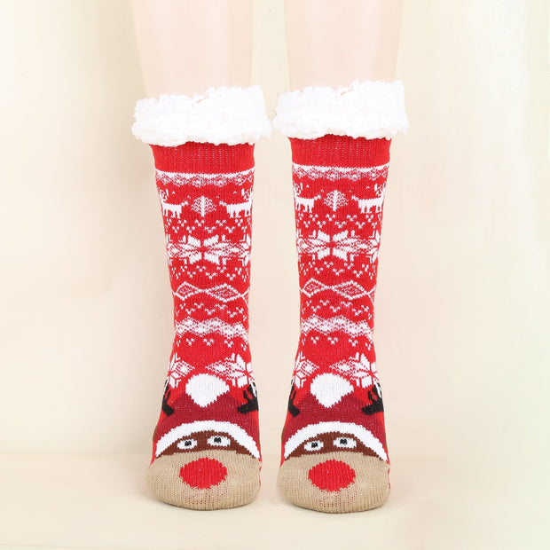 Gemusterte Wintersocken