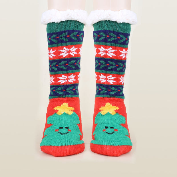 Gemusterte Wintersocken