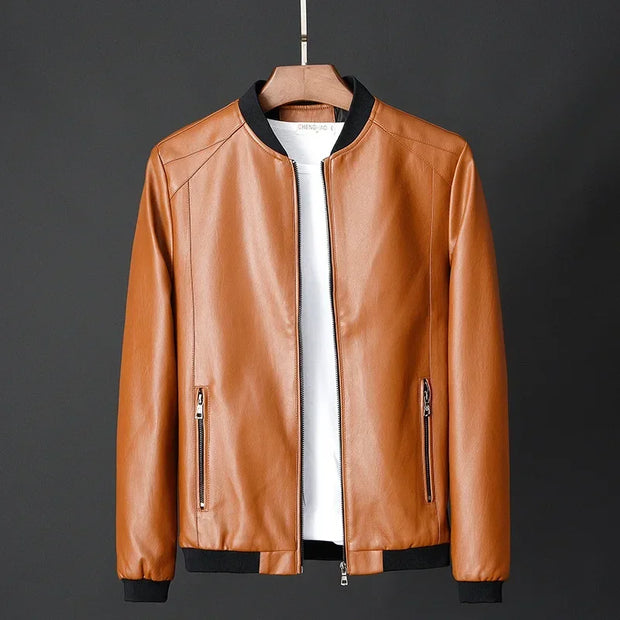 Blouson bombardier en cuir pour homme - Darel