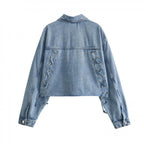 Joanne - Damen-Jacke aus Denim mit großen Taschen