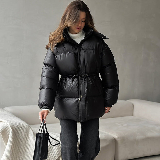 Manteau matelassé pour femme avec capuche réglable - Elissea