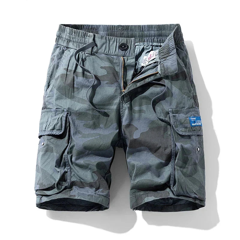 Short cargo camouflage avec poches latérales pour hommes - Malte