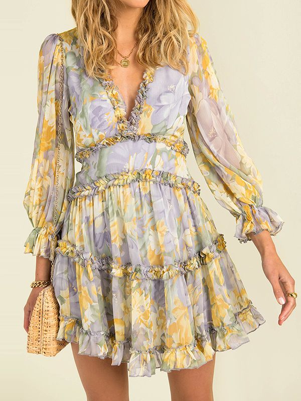 Sylvie - Robe imprimée en mousseline simply