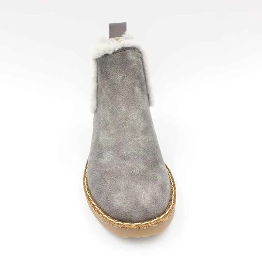 Elaine - Damen Chelsea Ankle Boots mit Leopardenmuster