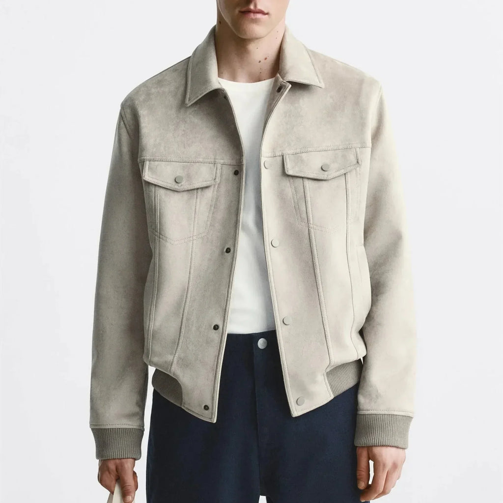 Herrenjacke in Wildlederoptik - Marceau