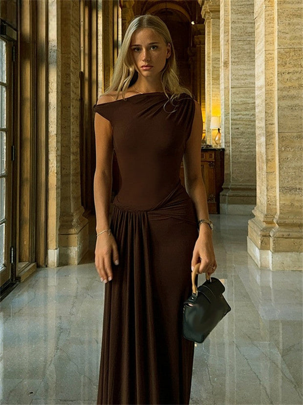 Elena - Robe longue en maille