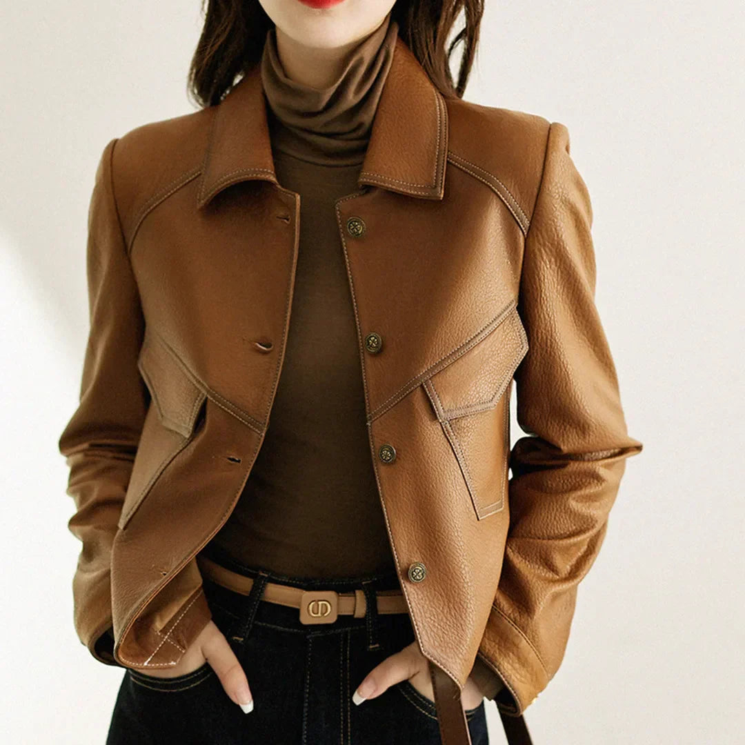 Elegante Lederjacke - Silvana