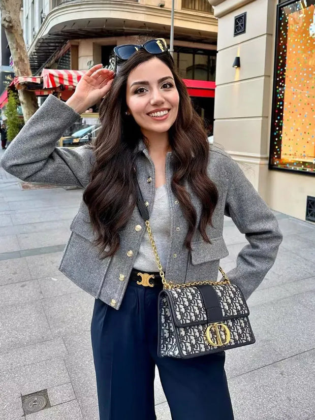 Veste Chic à Simple Boutonnage pour Femme
