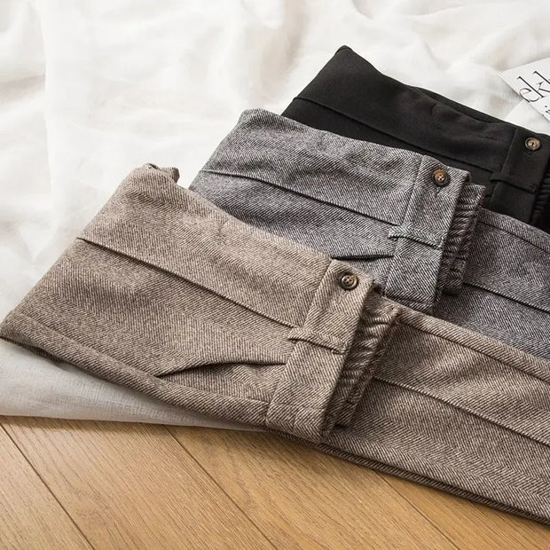Pantalon taille haute en laine pour femme - Selvia