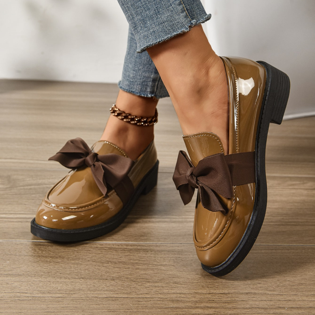 Lässige Damen Slipper mit Schleife vorne - Camila