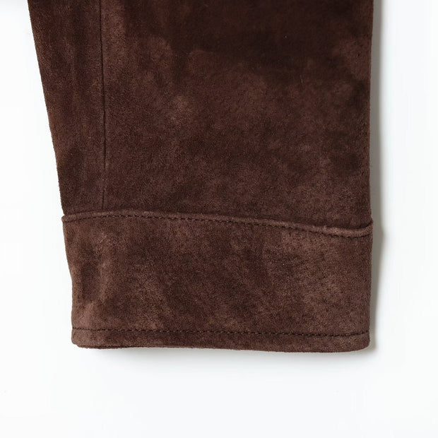 Veste en daim pour femme avec poches sur le devant - Mireane