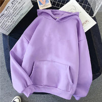 Pull à capuche ample à manches longues pour femmes