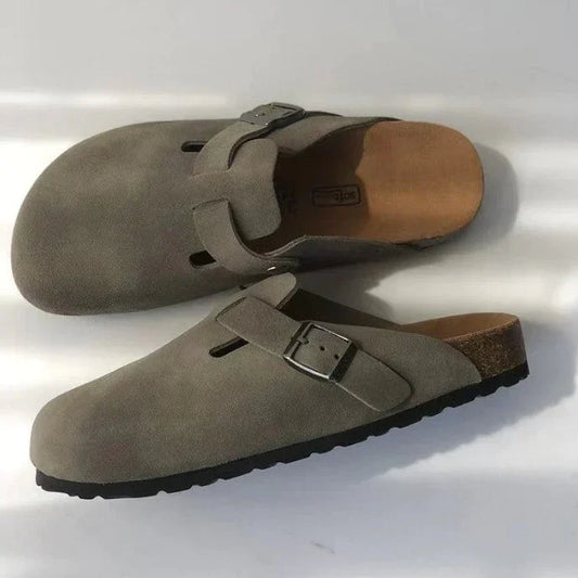 Boron - Sandales en cuir unisexes, élégantes et confortables