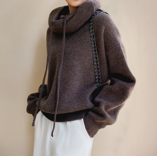 PULL À COL ROULÉ EN LAINE MÉRINOS