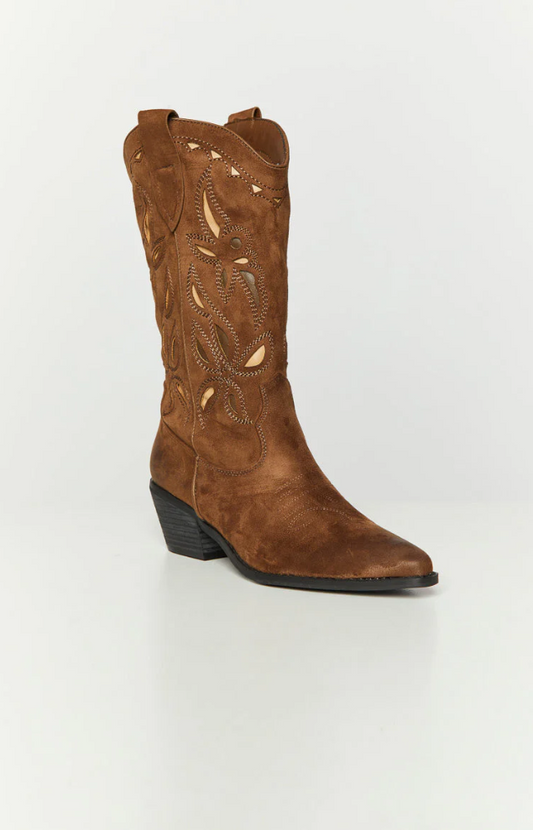 Lena Bottes de cowboy brodées pour femmes - artisanat et charme