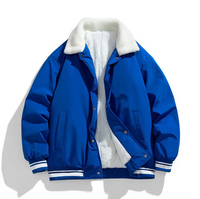 Heiko - Veste d'hiver chaude pour hommes avec col sherpa
