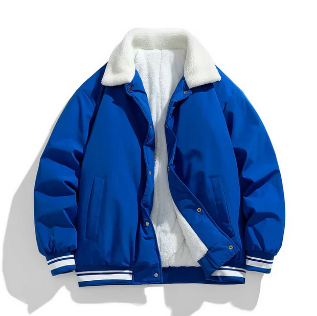 Heiko - Veste d'hiver chaude pour hommes avec col sherpa
