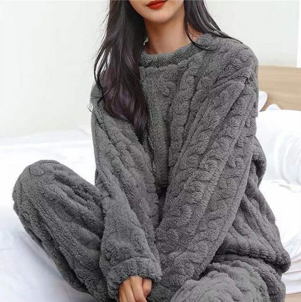 Ensemble pyjama Emma en polaire pour femme - Chaud et douillet