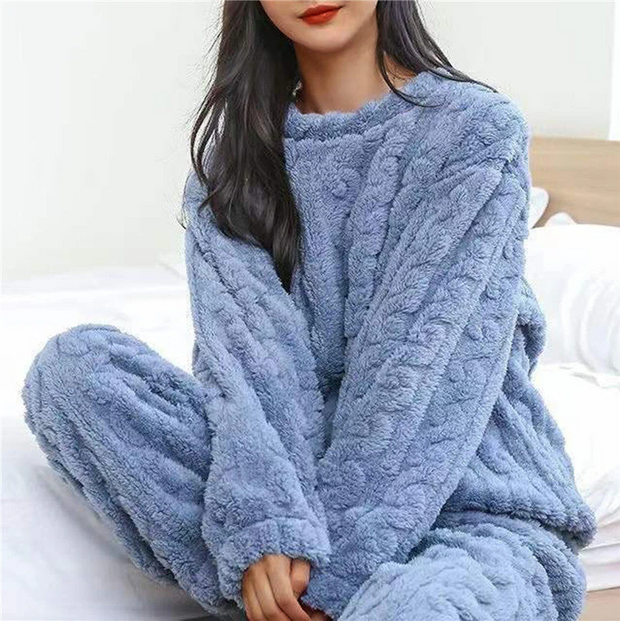 Ensemble pyjama Emma en polaire pour femme - Chaud et douillet