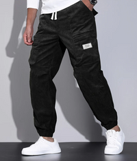 Pantalon en velours côtelé Léo pour hommes - Stylé et chaud