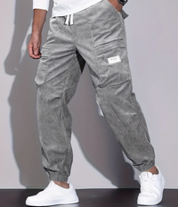 Pantalon en velours côtelé Léo pour hommes - Stylé et chaud