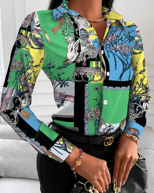 Blouse rétro Lena pour femmes - intemporelle et élégante