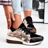 Mozana - Baskets compensées avec fermeture sportive à lacets