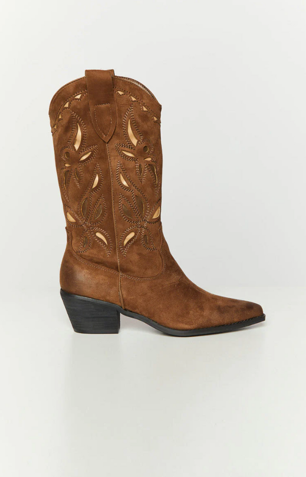 Lena Bottes de cowboy brodées pour femmes - artisanat et charme