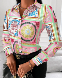 Blouse rétro Lena pour femmes - intemporelle et élégante