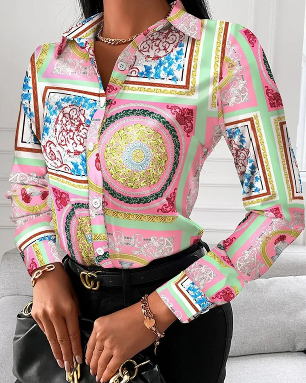 Blouse rétro Lena pour femmes - intemporelle et élégante