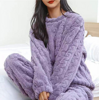 Ensemble pyjama Emma en polaire pour femme - Chaud et douillet