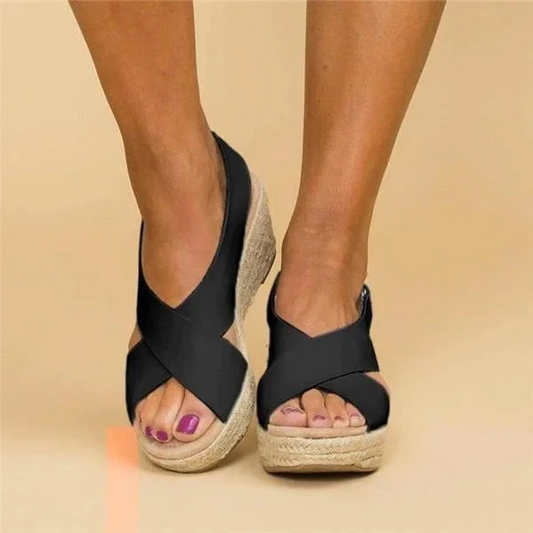 Amanda - Sandales d'été en espadrille élégante
