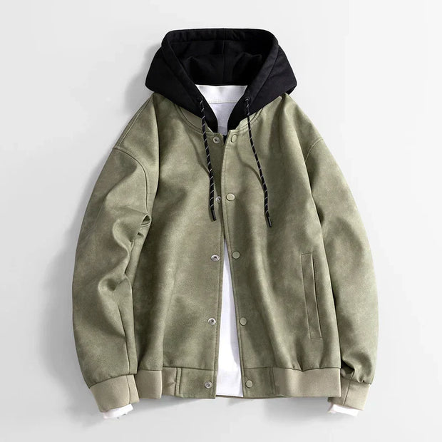 Veste décontractée végétalienne pour hommes avec capuche - Peterson
