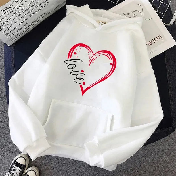 Pull à capuche ample à manches longues pour femmes