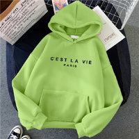 Pull à capuche ample à manches longues pour femmes