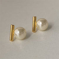 Boucles d'oreilles barrettes nacrées