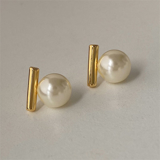 Boucles d'oreilles barrettes nacrées