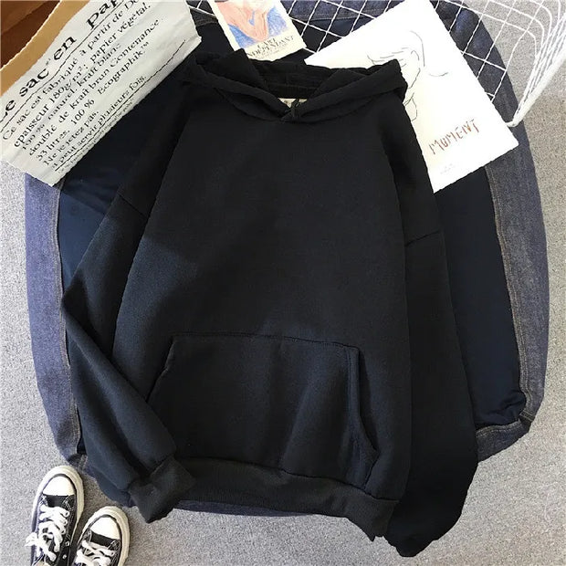 Pull à capuche ample à manches longues pour femmes