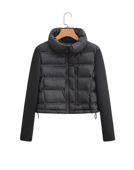 Veste à patte zippée à manches longues pour femmes