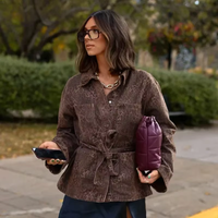 Elsie - Veste en Jean Imprimé Léopard